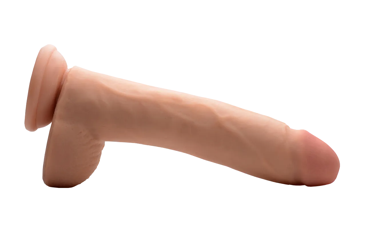 10 Inch Ultra Real Dual Layer Dildo by USA Cocks - Light Skin Tone