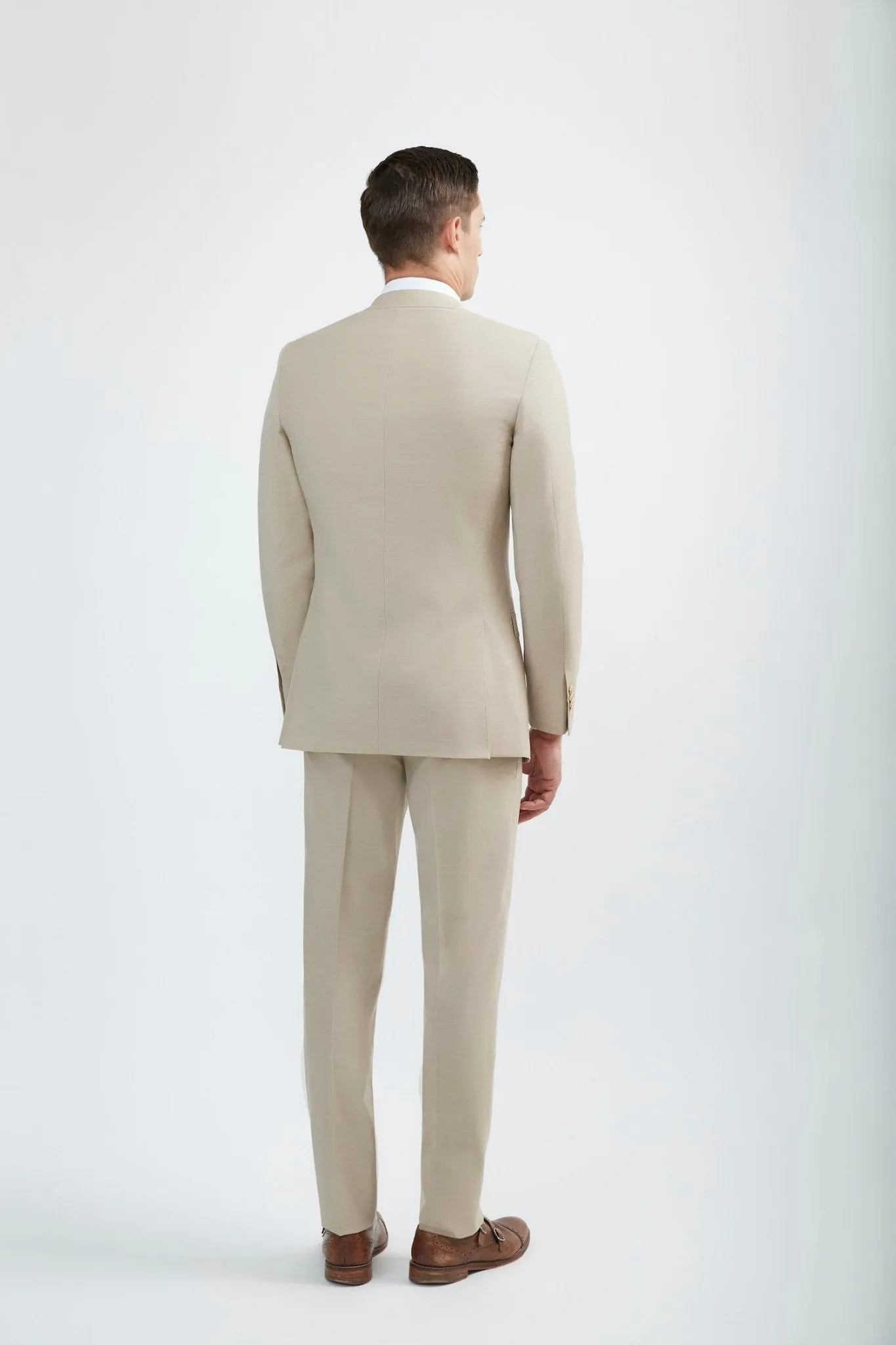 100% Merino Wool Beige Pants