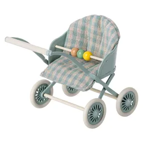 2023 Maileg Baby Mouse Mint Stroller