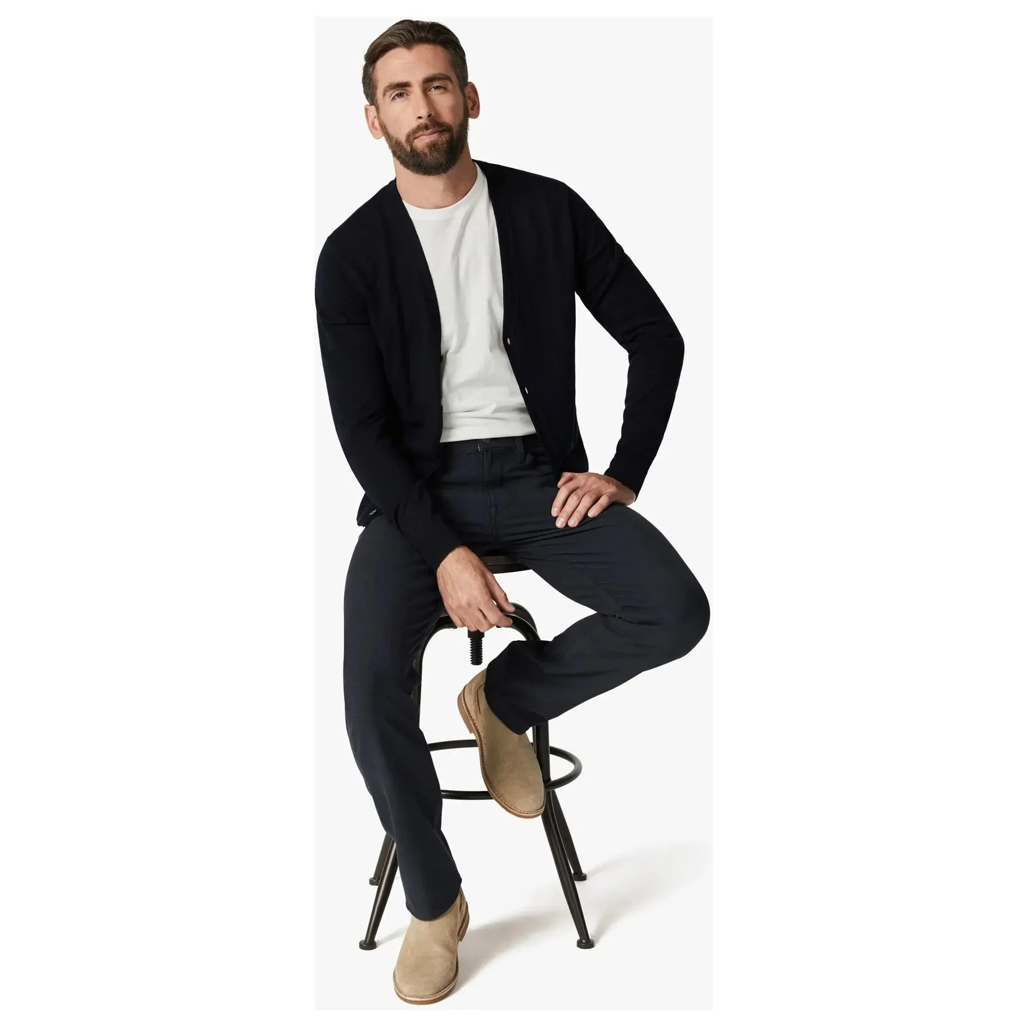 34 Heritage Cool Elite Navy Checked Pants