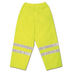 598RPWX3 MCR Class 3,Breathable Polyester/Polyurethane Waist Pants,2" White Vinyl