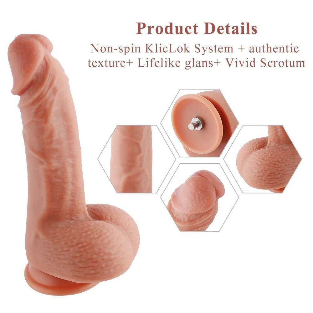 8.7in Double Layered Silicone Dildo