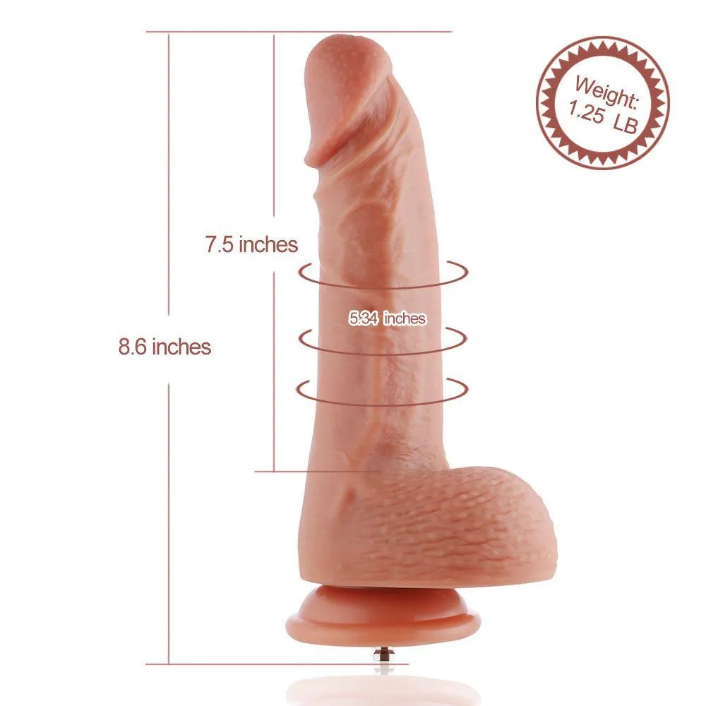 8.7in Double Layered Silicone Dildo