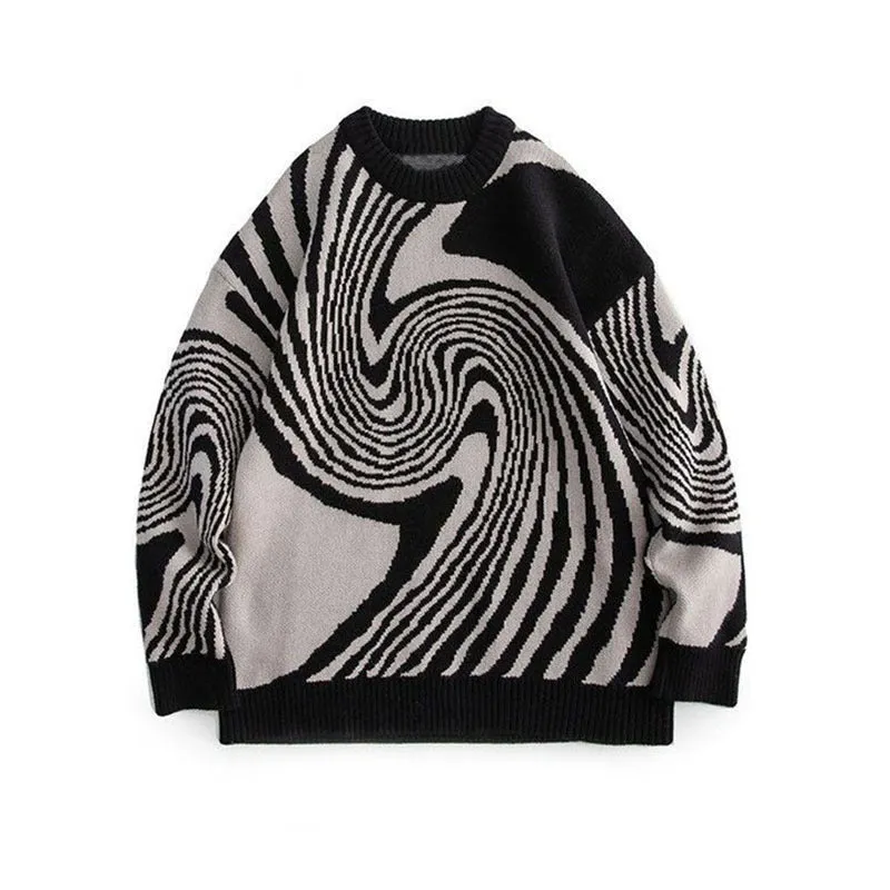 Advbridge college fall outfits INS Style Autumn and Winter Fashion Loose Casual Men's and Women's Sweater Trendy Personality Retro round Neck Long Sleeve Top