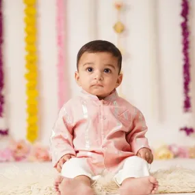 Baby Boy Cotton Sherwani & Pant Set - Shubh