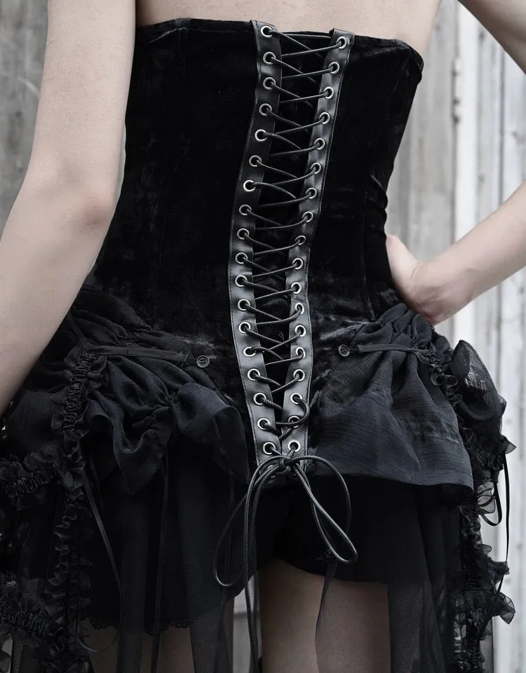 [Blood Supply]Alice Dark Gothic Corset Dress