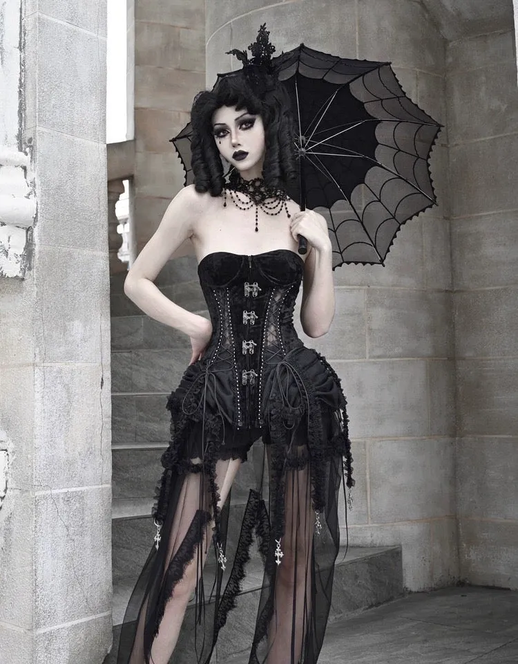 [Blood Supply]Alice Dark Gothic Corset Dress