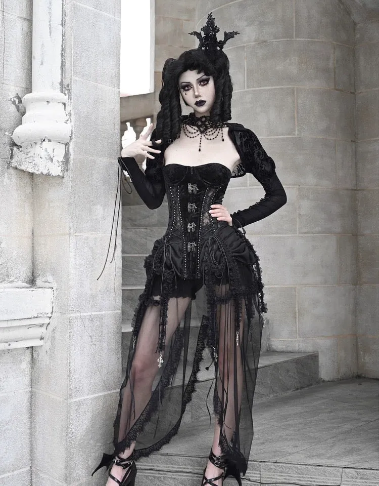 [Blood Supply]Alice Dark Gothic Corset Dress
