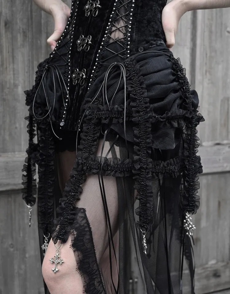 [Blood Supply]Alice Dark Gothic Corset Dress