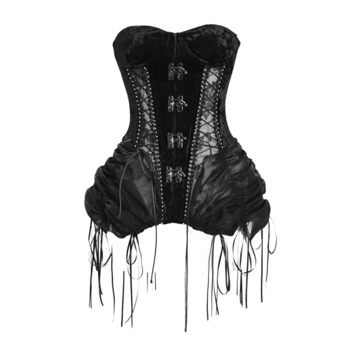 [Blood Supply]Alice Dark Gothic Corset Dress