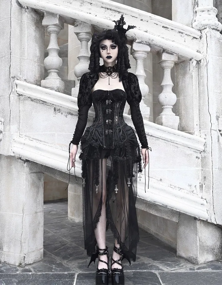 [Blood Supply]Alice Dark Gothic Corset Dress