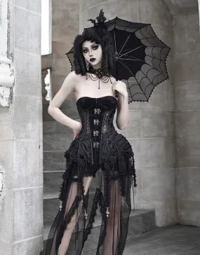 [Blood Supply]Alice Dark Gothic Corset Dress