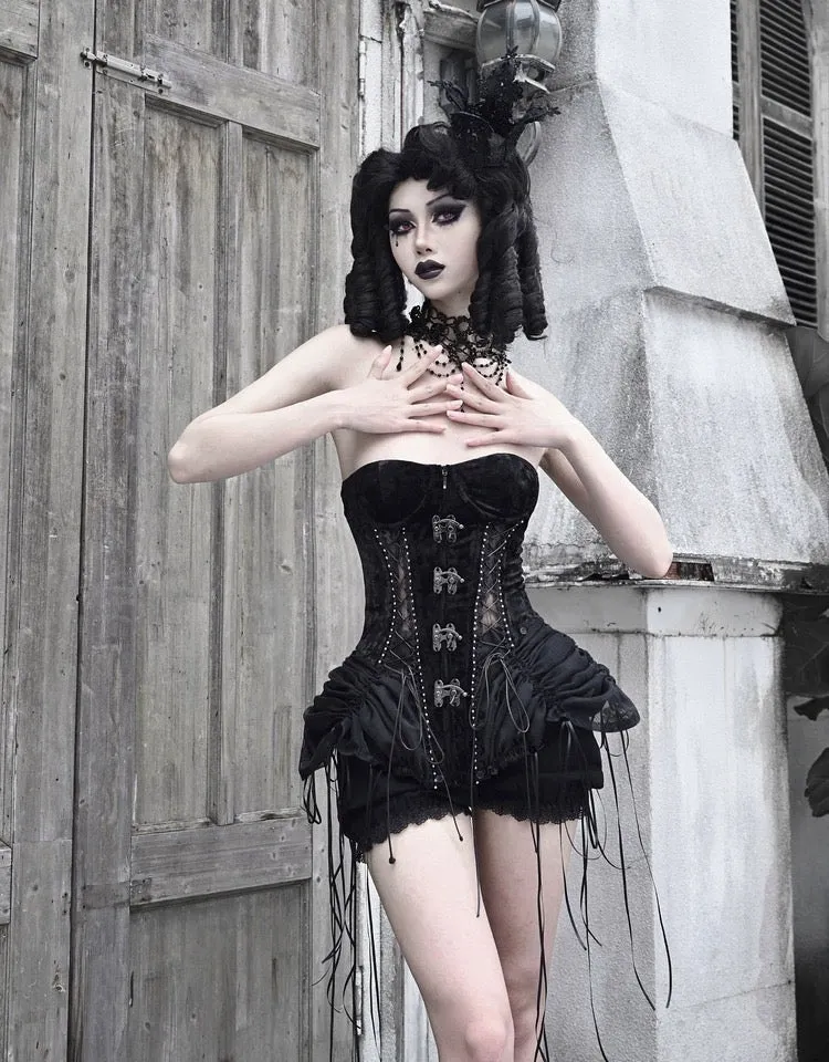 [Blood Supply]Alice Dark Gothic Corset Dress