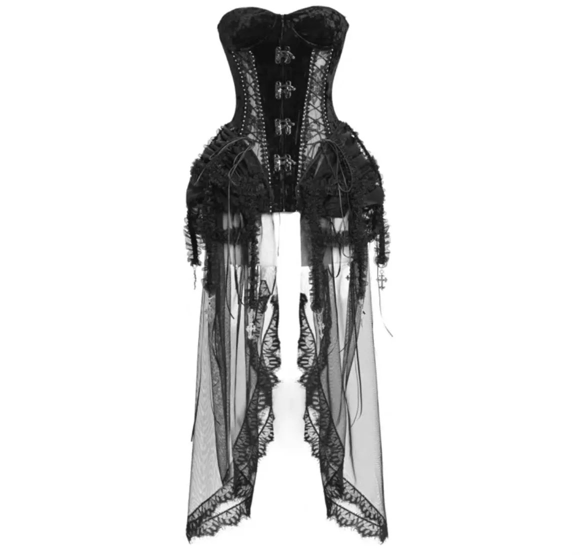 [Blood Supply]Alice Dark Gothic Corset Dress