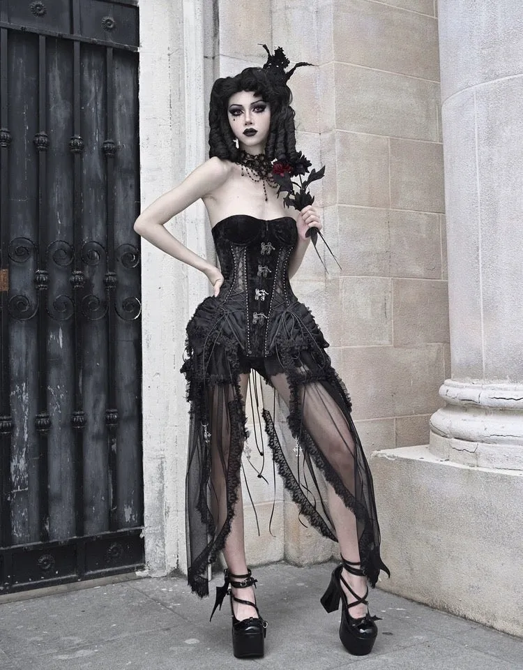 [Blood Supply]Alice Dark Gothic Corset Dress