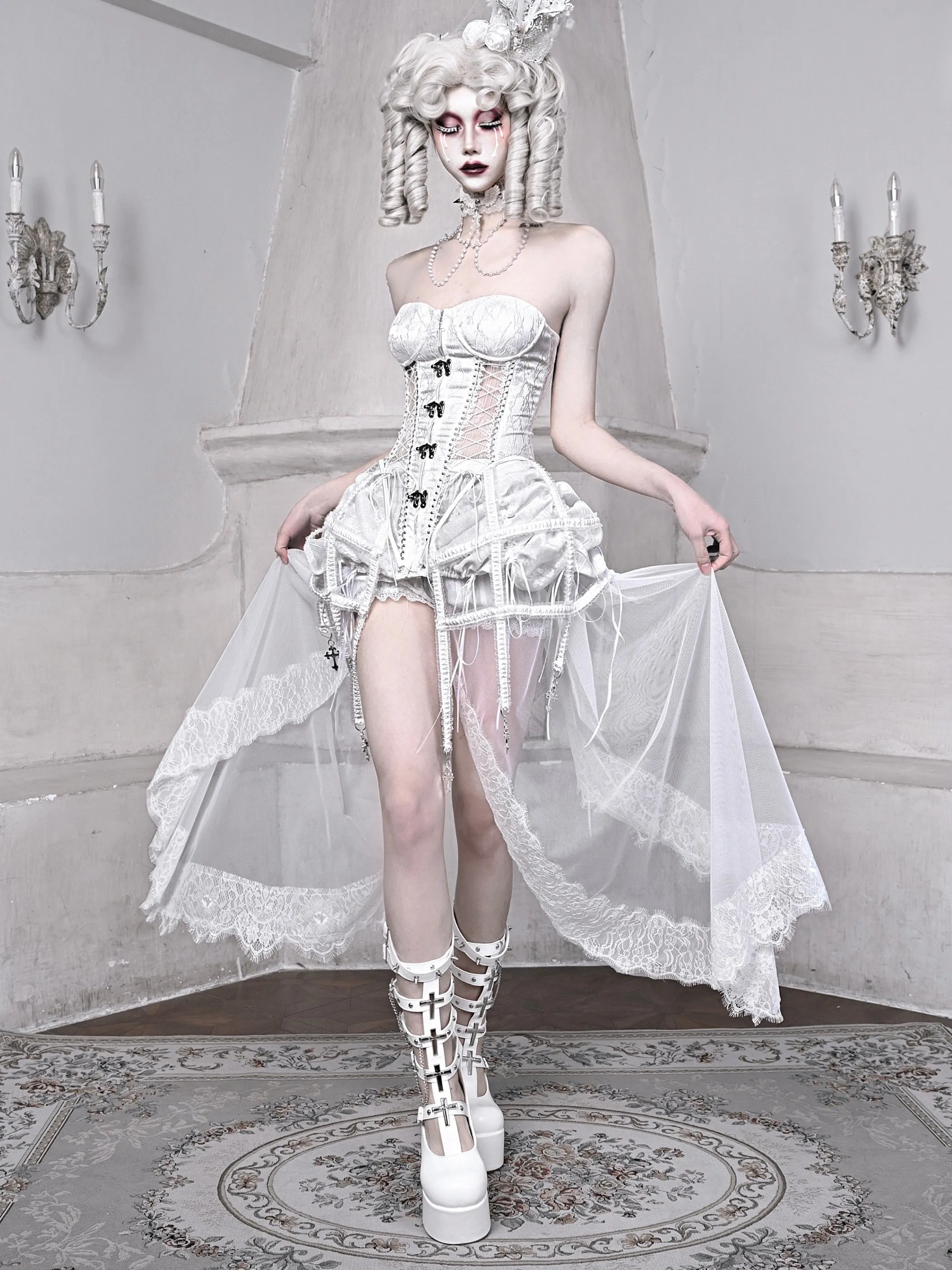 [Blood Supply]Sleeping Alice Boned Waist A-Line Dress
