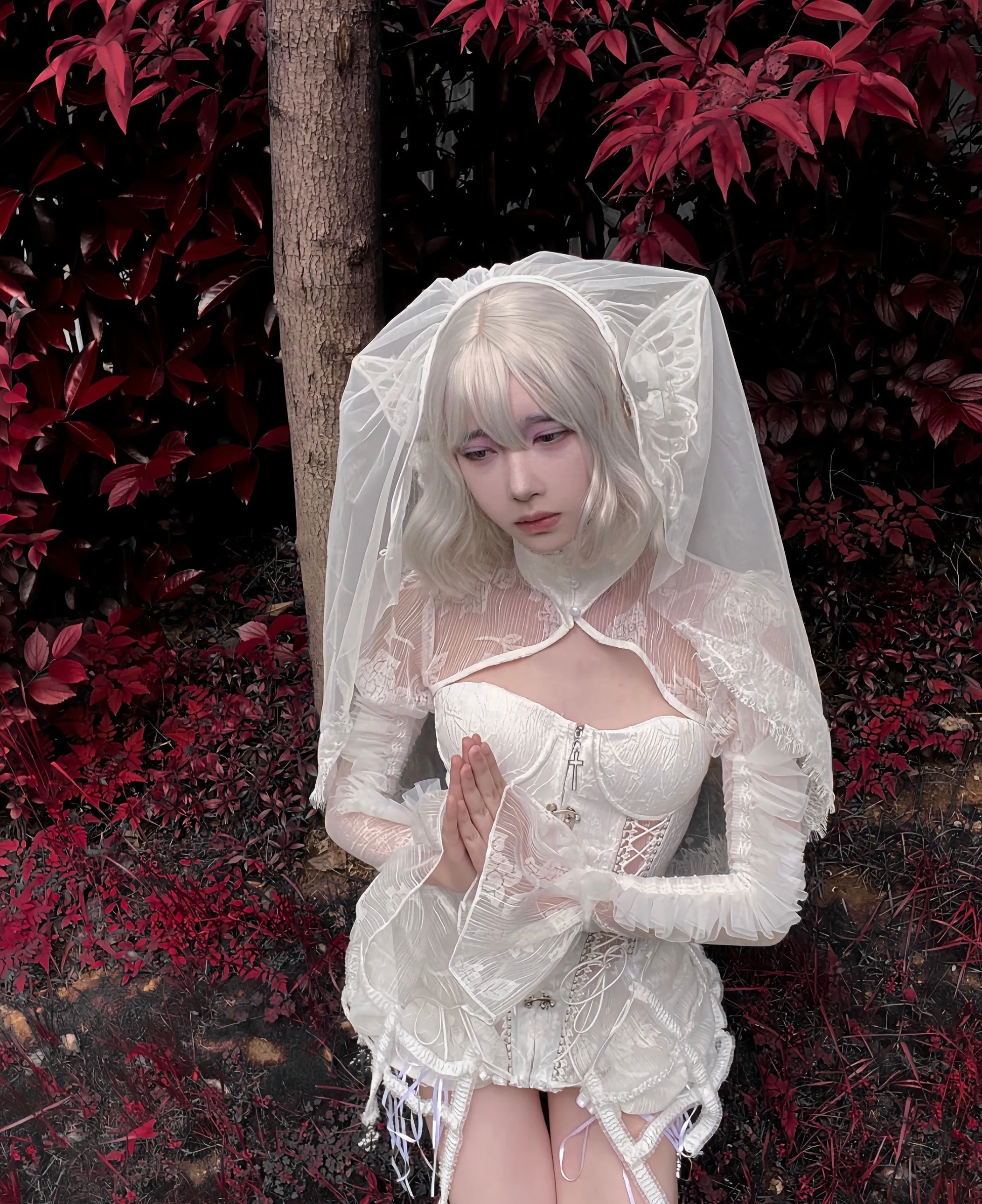 [Blood Supply]Sleeping Alice Boned Waist A-Line Dress