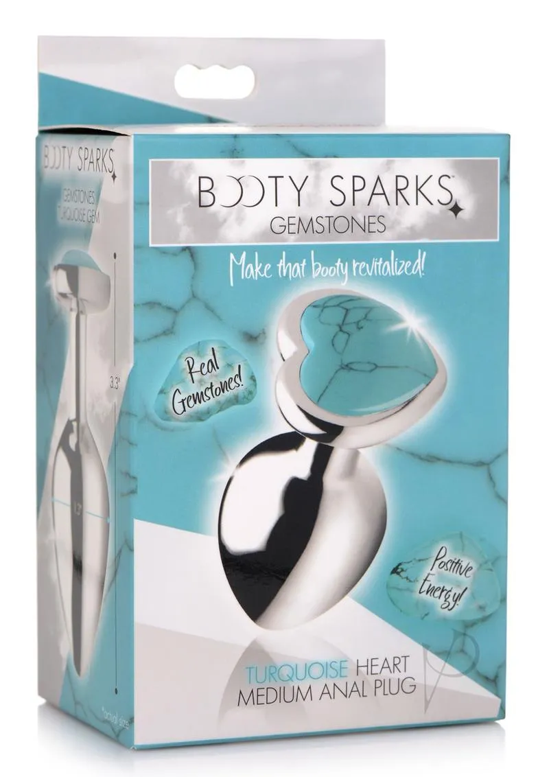 Booty Sparks Turquoise Heart Md Plug