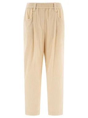 BRUNELLO CUCINELLI Baggy Corduroy High-Rise Trousers