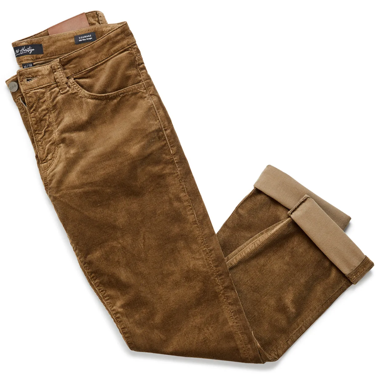 Charisma Relaxed Straight Pants in Tobacco Cord