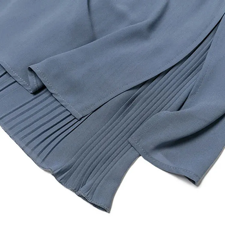 Chic Print T-Shirt Chiffon Split Wide Leg Pants Two Piece Set