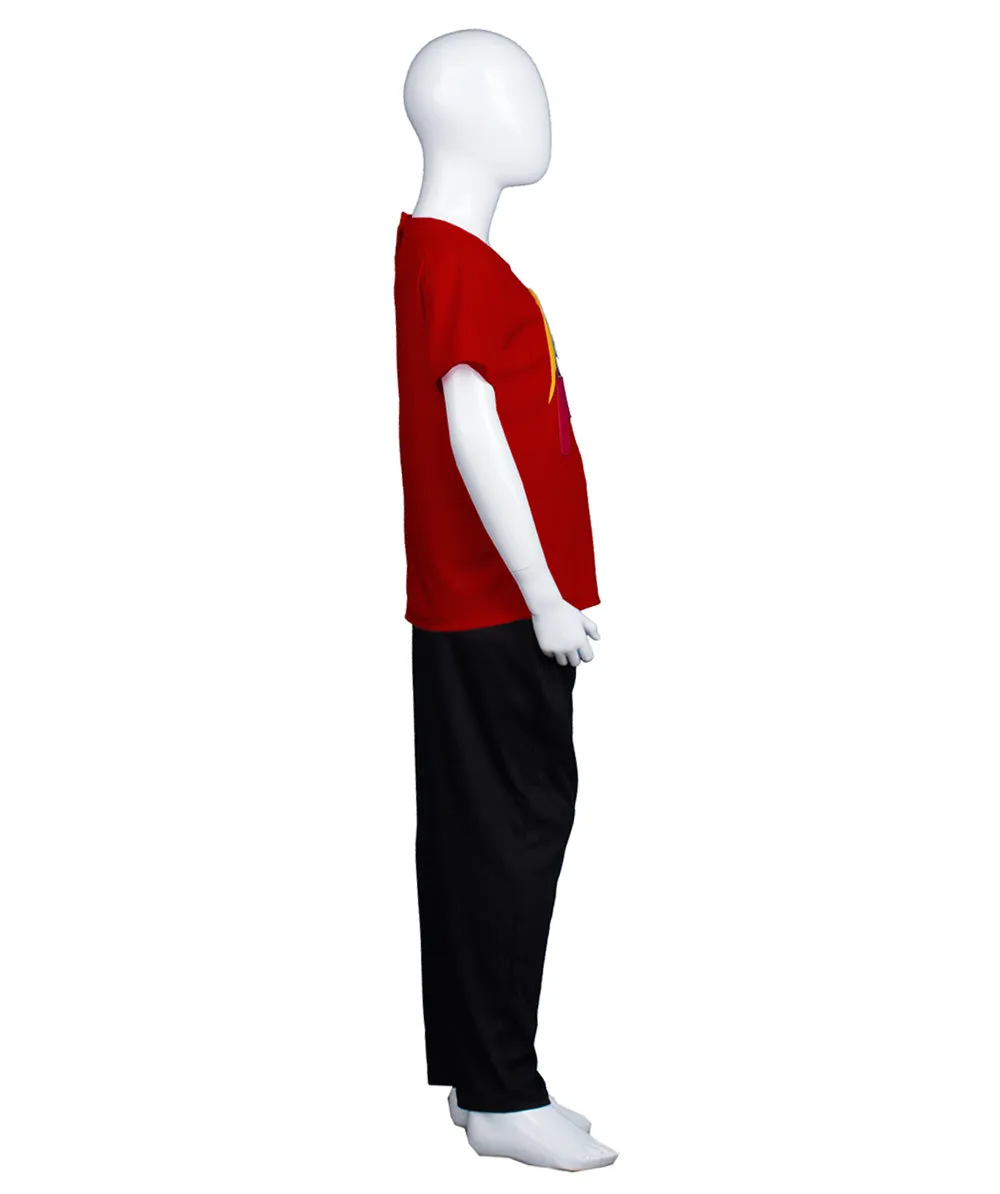 Child's Elephant President Hair Style  T-shirt | Wine Red Cosplay Costume