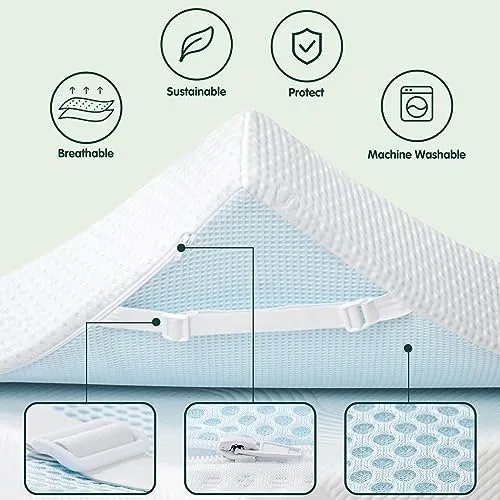CHUN YI 3 inch Thick Single Memory Foam Mattress Topper (New)