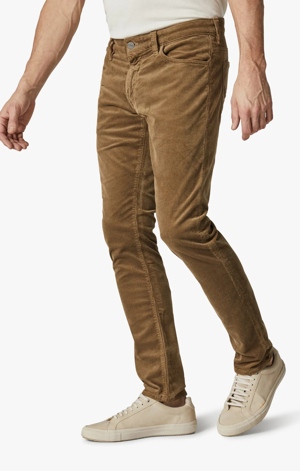 Cool Tapered Leg Pants In Tobacco Cord