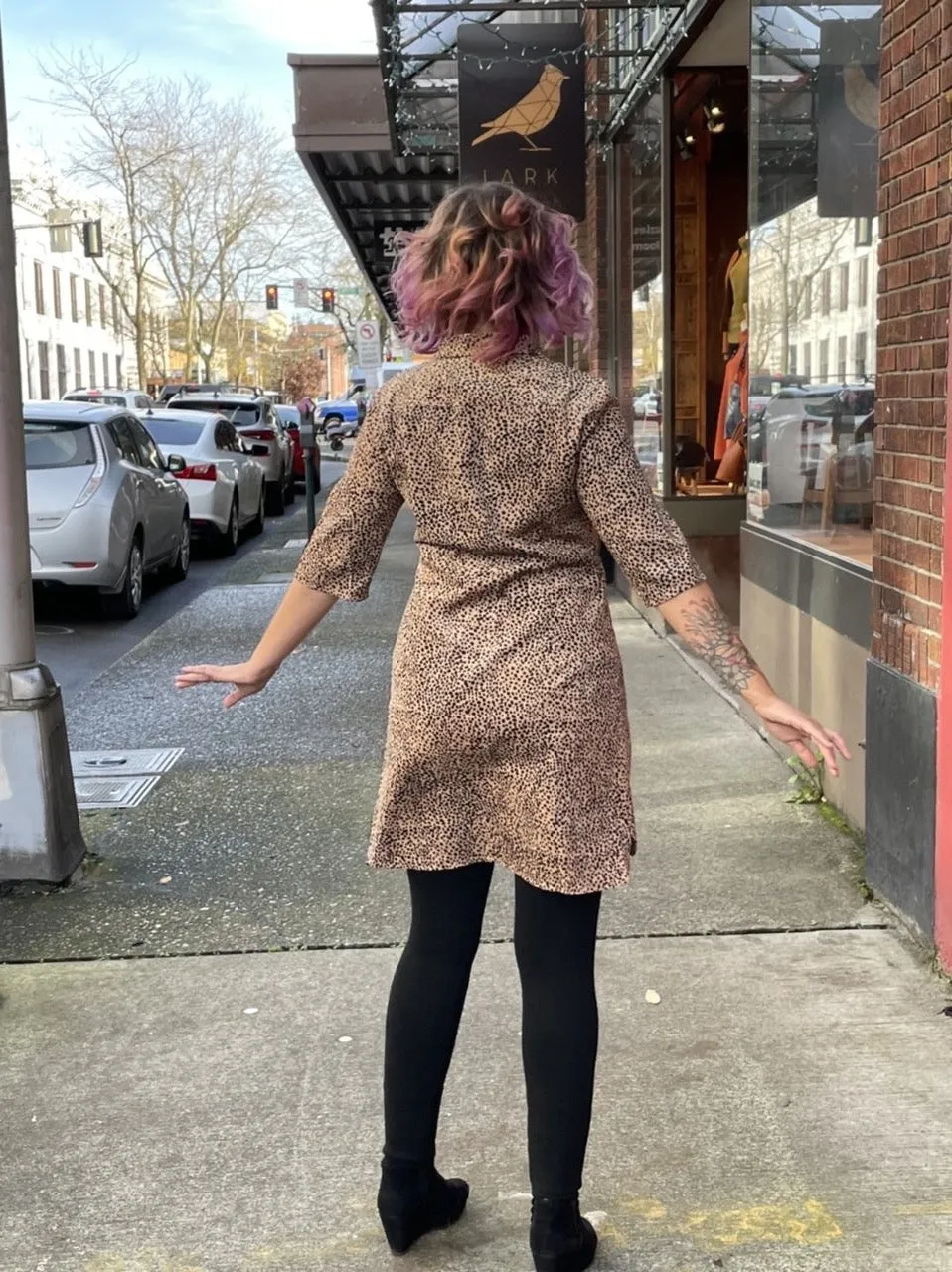 Corduroy Shirt Dress