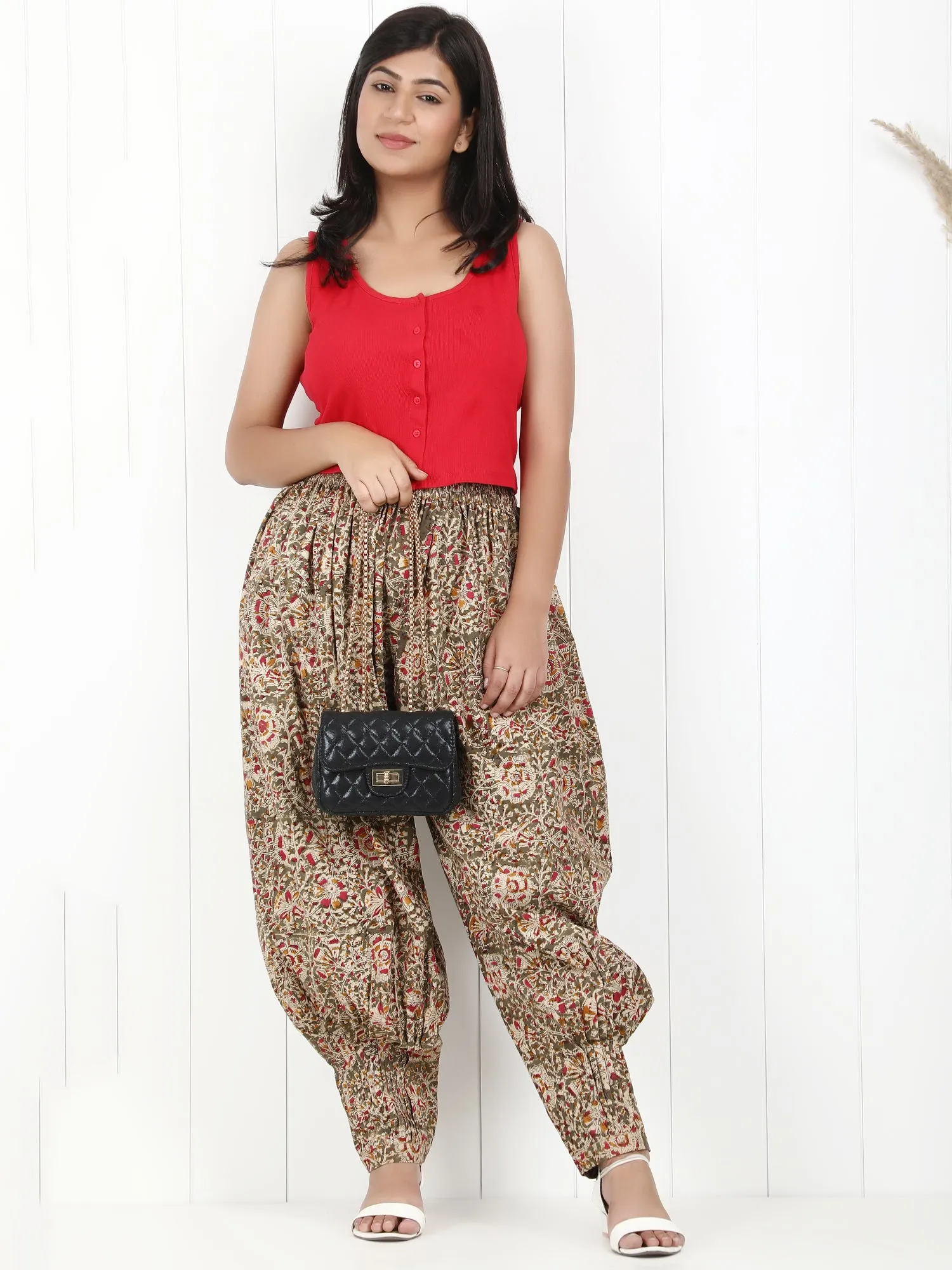 Darzaania Kalamkari Free Size Pants