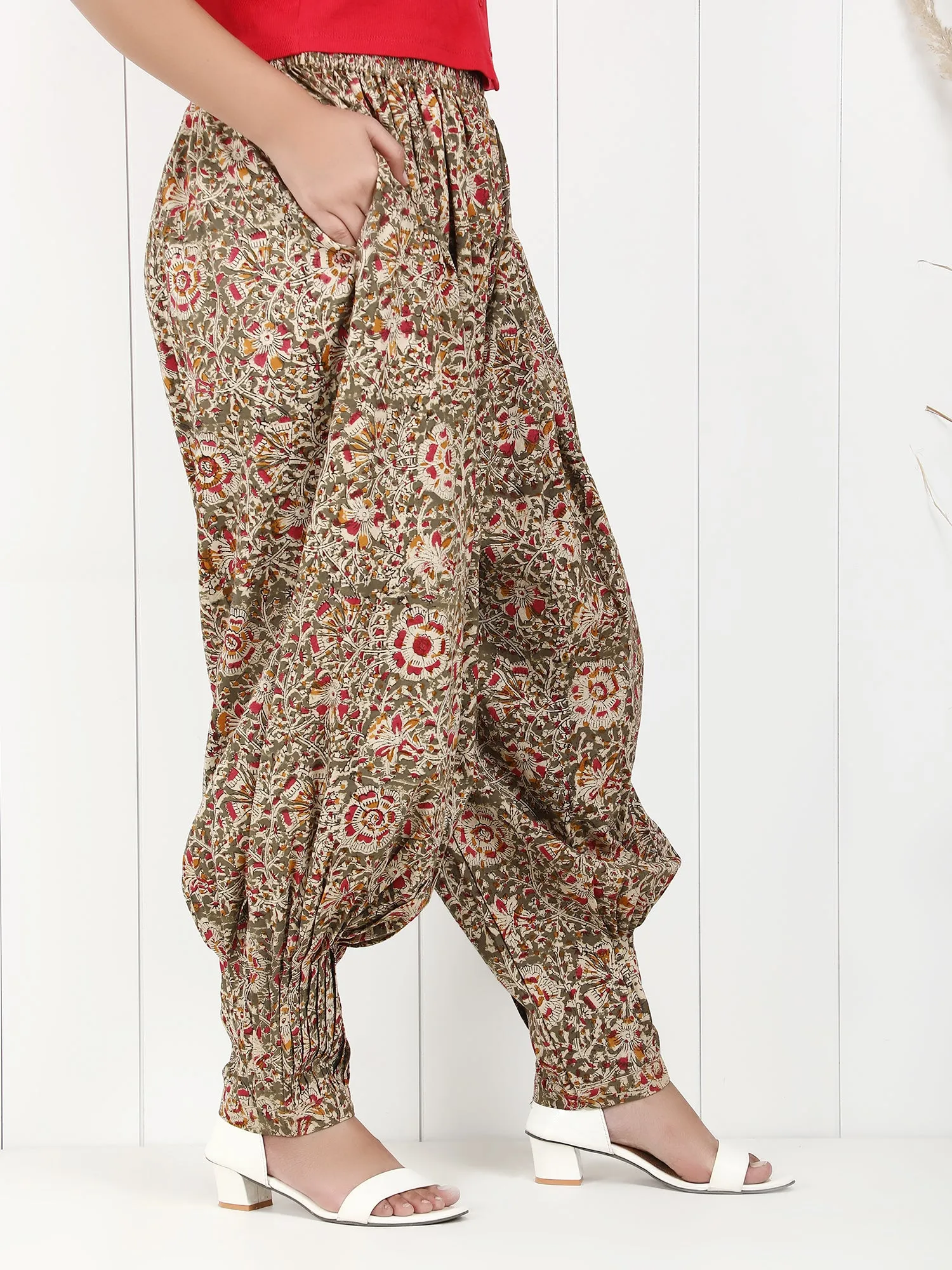 Darzaania Kalamkari Free Size Pants