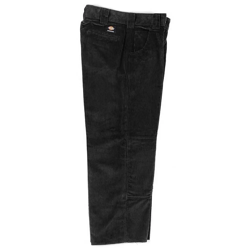 DICKIES FRANKY V BLACK CORDUROY DOUBLE KNEE