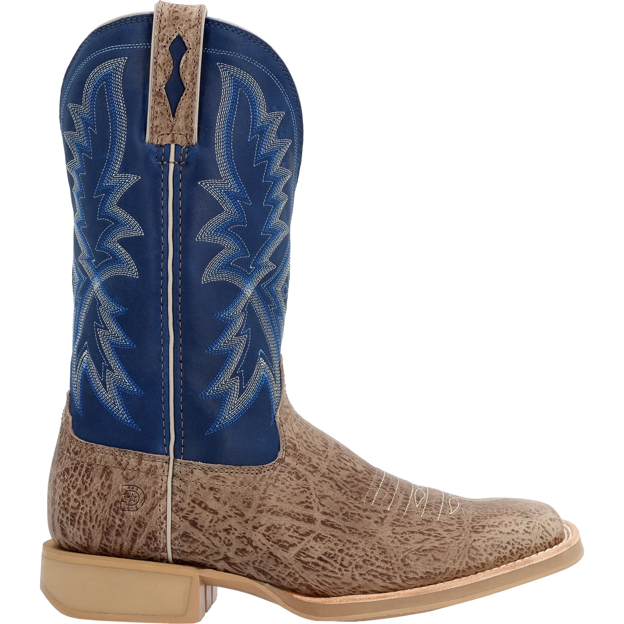 Durango Men's Rebel Pro Lite Weathered Grey & Denim Leather Square Toe Boot DDB0358