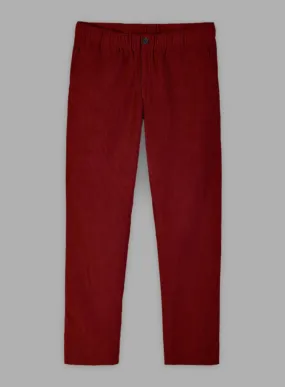 Easy Pants Red Corduroy