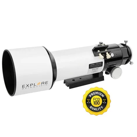 ED80-FCD100 Series Air-Spaced Triplet Refractor Telescope with iEXOS-100-2 PMC-Eight Equatorial Tracker System with WiFi and Bluetooth, 2 Extra Counterweights, Field Flattener and Solar Filter