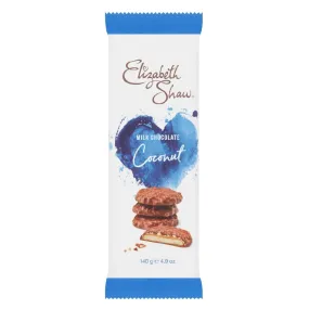 Elizabeth Shaw Milk Chocolate Coconut Biscuits 140g (Case of 10 Packs) - KA210