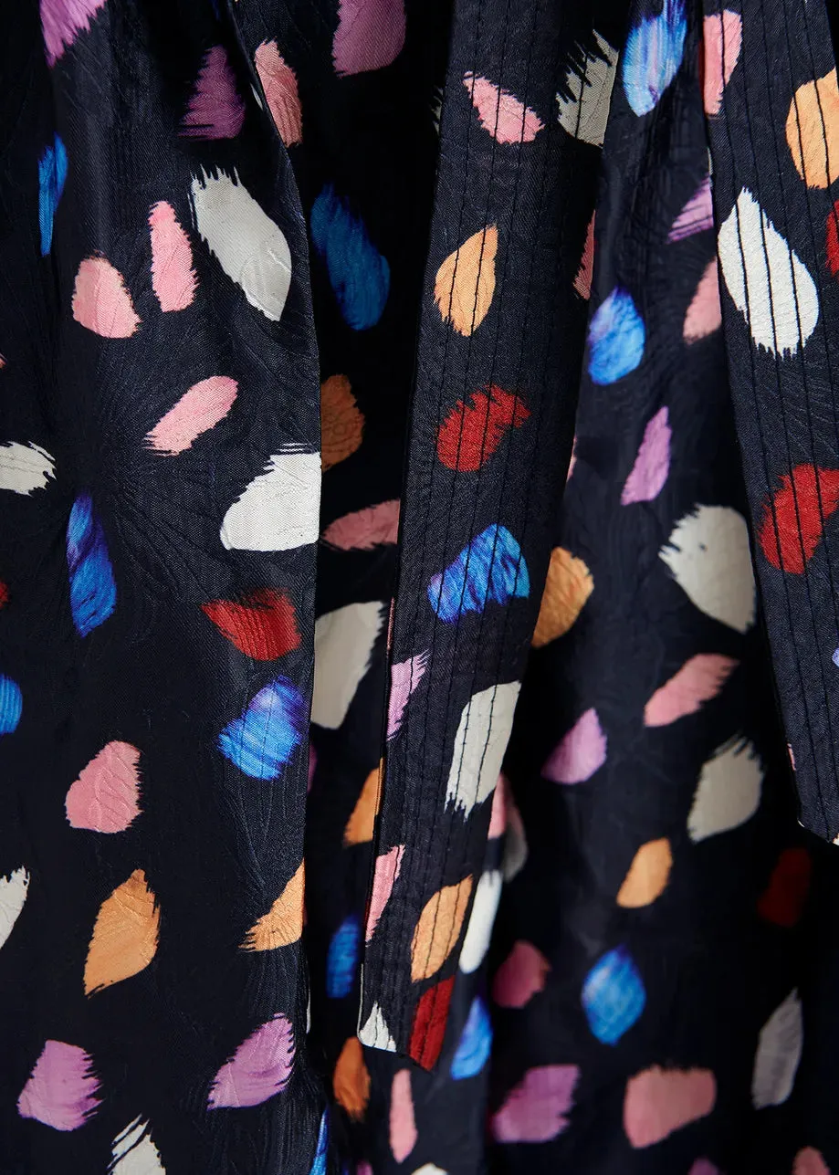 Essentiel Antwerp Frankrijk Pant in Navy Drunk Spot