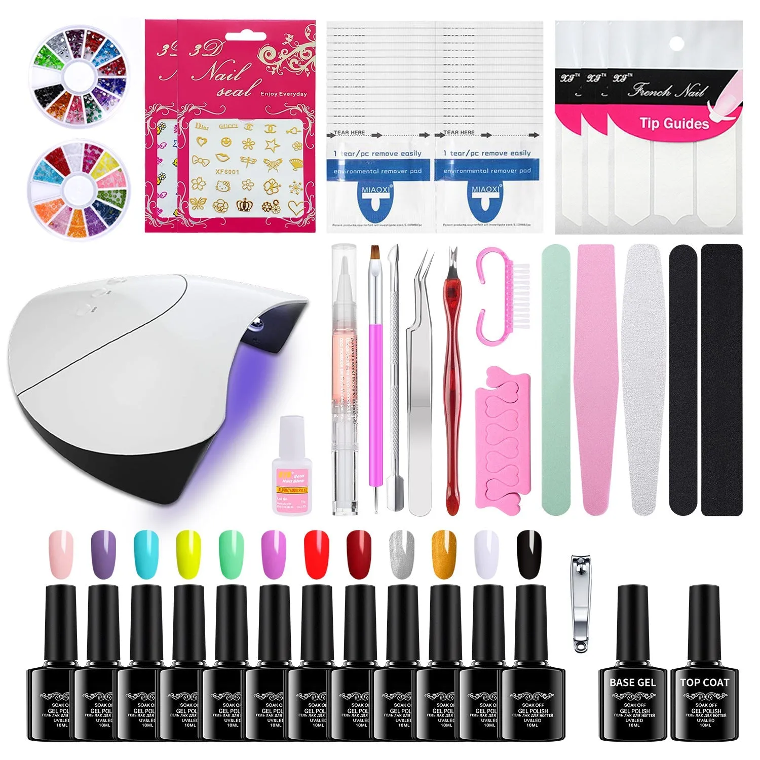 Gel Polish Set Nail kit Nail Beauty Tool Set Mini UV Polish Full Set of Beginner Nail Polish Led Led Nail Lamp