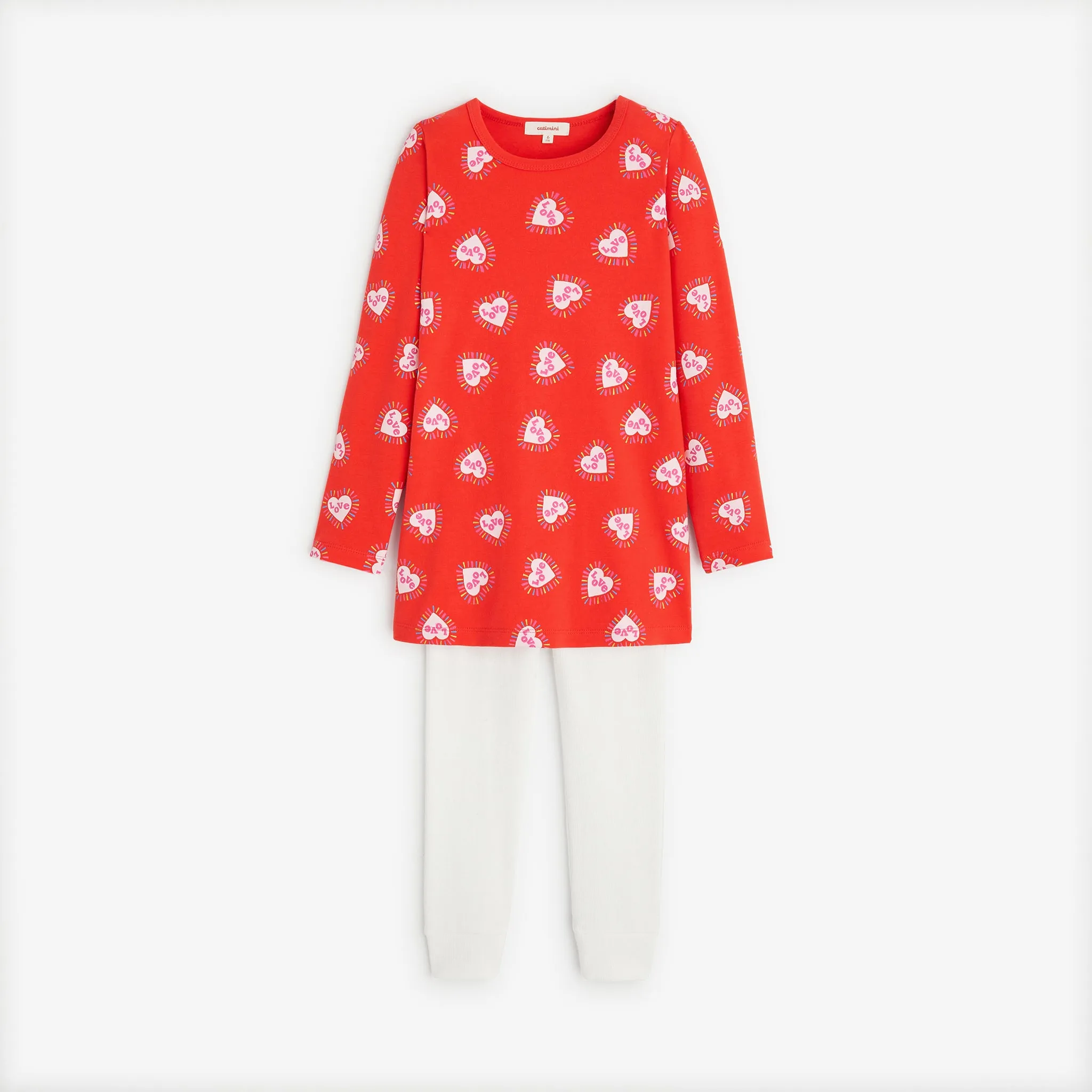 Girls' red pajama set