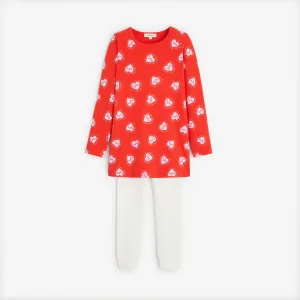 Girls' red pajama set