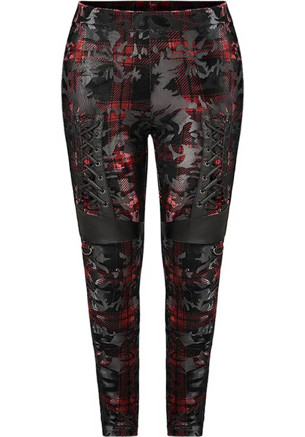 Hestia [Tartan] | LEGGINGS [PLUS SIZE]*