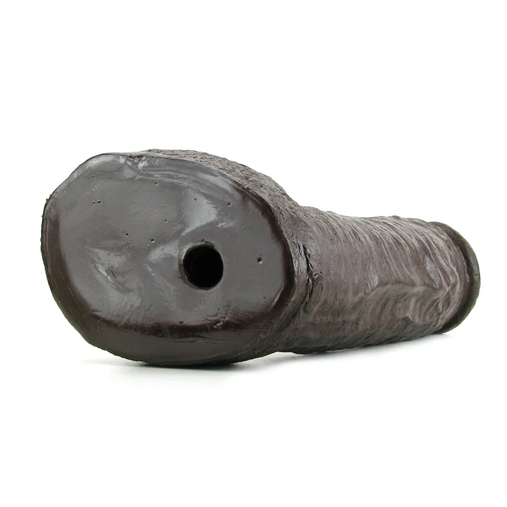 Hung 12.5 Inch Vac-U-Lock Dildo in Brown