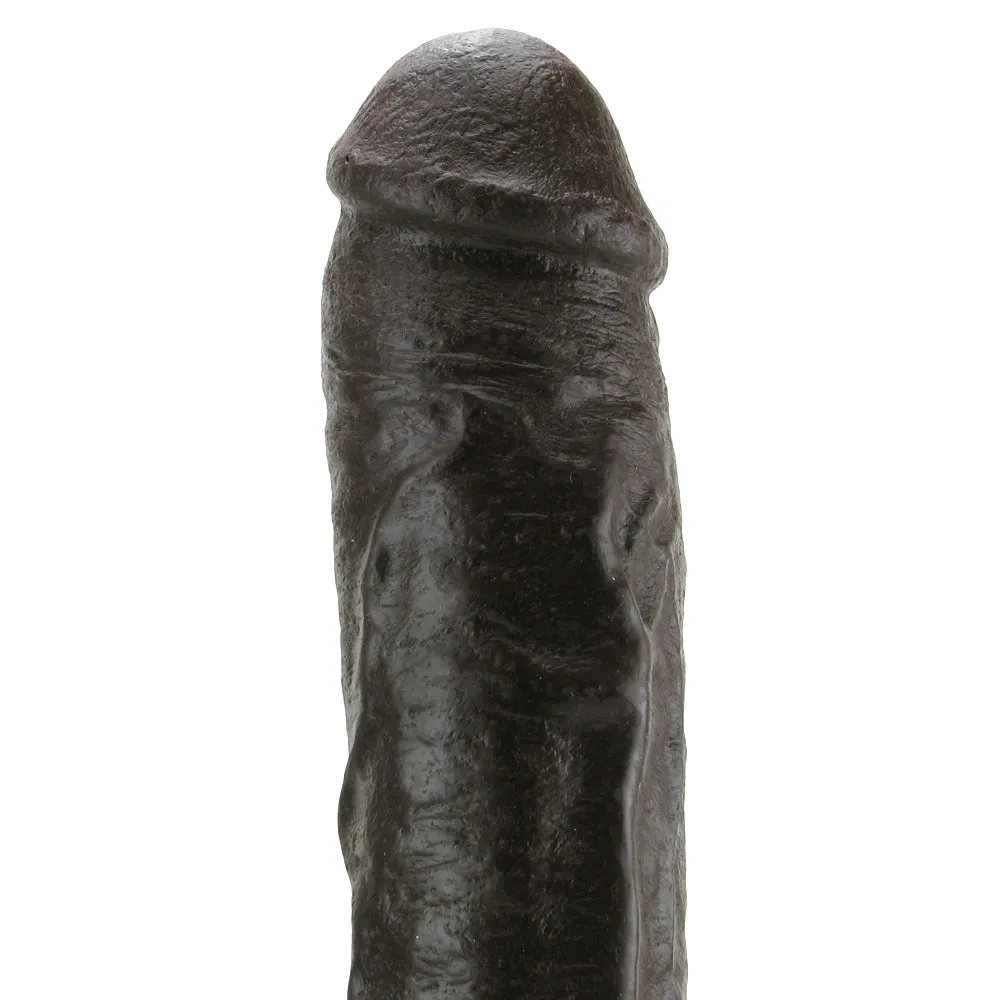 Hung 12.5 Inch Vac-U-Lock Dildo in Brown