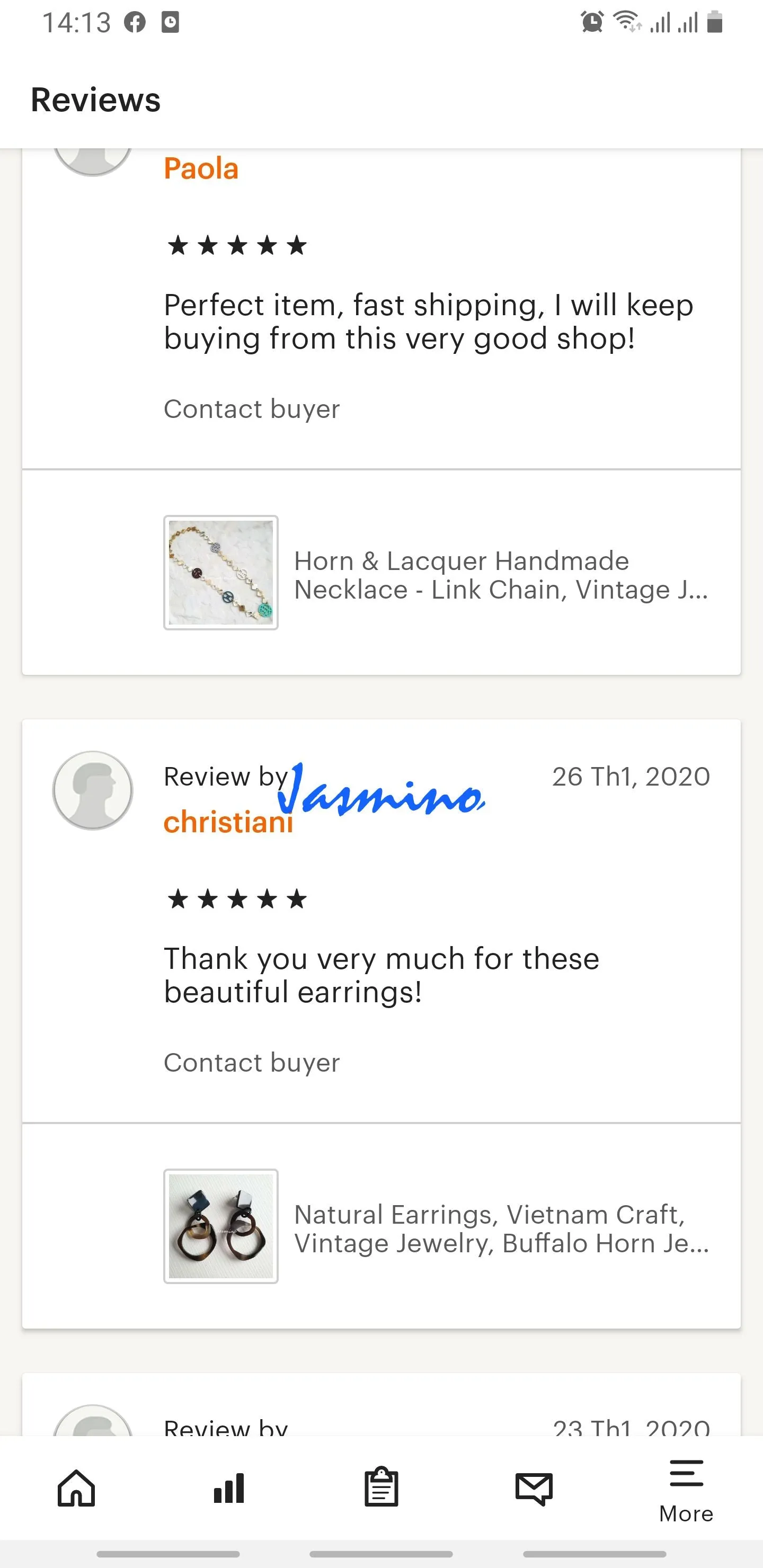 Jasmino Unique Handmade Vintage Double Circle Drop Earrings Made By Natural Buffalo Horn