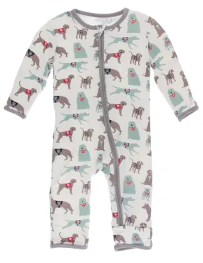 KicKee Pants Natural Canine First Responders Coverall with Zipper