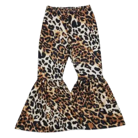 Leopard Print Milk Silk Bell Bottoms