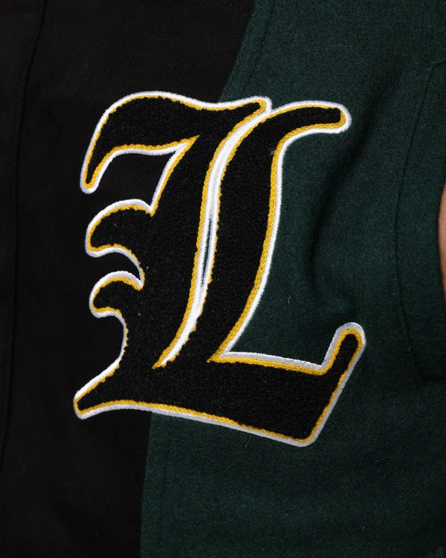 Lifted Anchors Claridge Letterman Jacket Cream