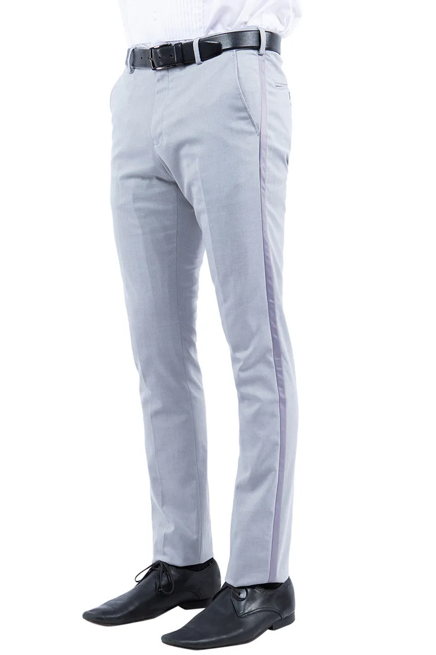Light Grey Tuxedo Dress Pants