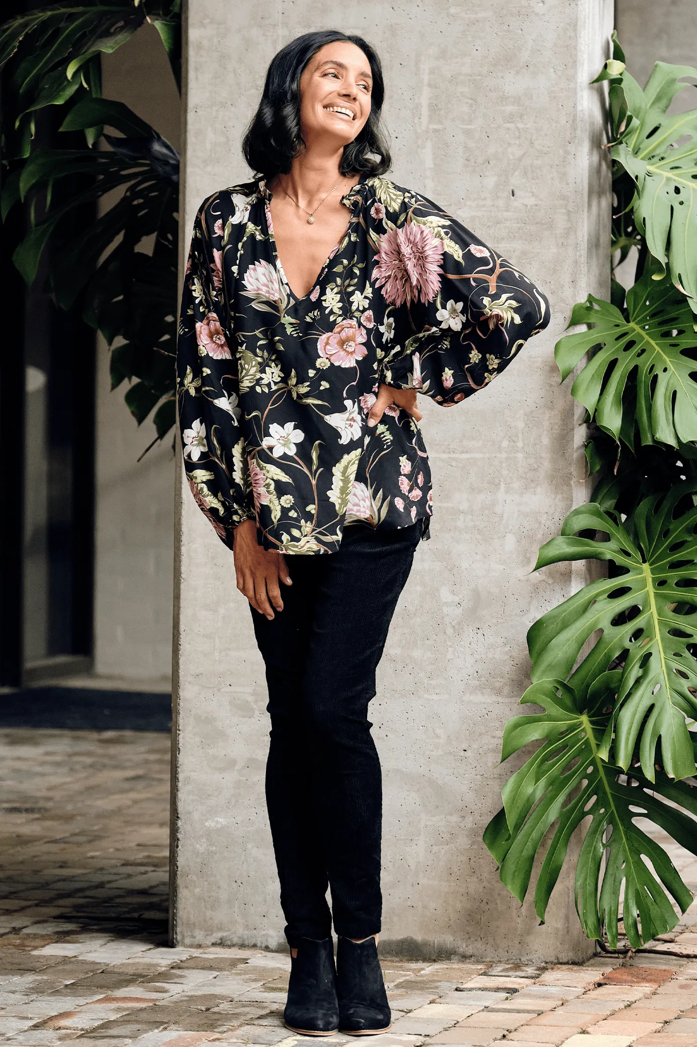 Lorenza Floral Long Sleeve Top