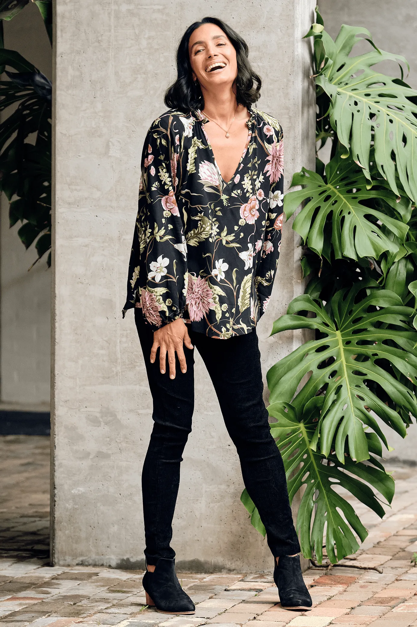 Lorenza Floral Long Sleeve Top
